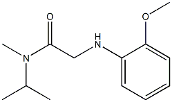 2-[(2-methoxyphenyl)amino]-N-methyl-N-(propan-2-yl)acetamide,,结构式