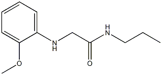 2-[(2-methoxyphenyl)amino]-N-propylacetamide Struktur