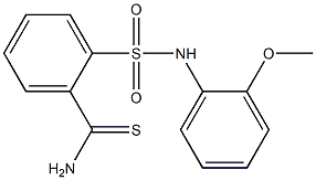 2-[(2-methoxyphenyl)sulfamoyl]benzene-1-carbothioamide Struktur