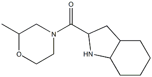 2-[(2-methylmorpholin-4-yl)carbonyl]octahydro-1H-indole 结构式