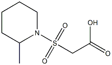 2-[(2-methylpiperidine-1-)sulfonyl]acetic acid 结构式