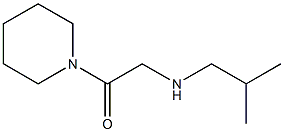 2-[(2-methylpropyl)amino]-1-(piperidin-1-yl)ethan-1-one 结构式