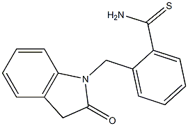 2-[(2-oxo-2,3-dihydro-1H-indol-1-yl)methyl]benzenecarbothioamide Structure