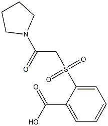 2-[(2-oxo-2-pyrrolidin-1-ylethyl)sulfonyl]benzoic acid|