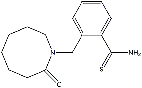 2-[(2-oxoazocan-1-yl)methyl]benzenecarbothioamide Struktur