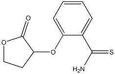 2-[(2-oxooxolan-3-yl)oxy]benzene-1-carbothioamide,,结构式