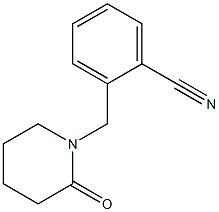 2-[(2-oxopiperidin-1-yl)methyl]benzonitrile,,结构式