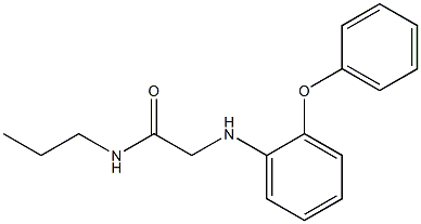 2-[(2-phenoxyphenyl)amino]-N-propylacetamide 结构式