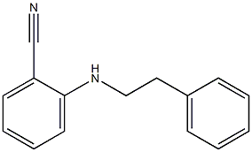 2-[(2-phenylethyl)amino]benzonitrile 结构式