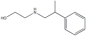 2-[(2-phenylpropyl)amino]ethan-1-ol Struktur