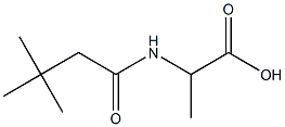 2-[(3,3-dimethylbutanoyl)amino]propanoic acid Structure