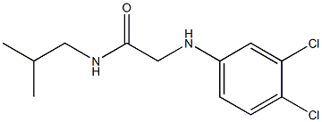 2-[(3,4-dichlorophenyl)amino]-N-(2-methylpropyl)acetamide,,结构式