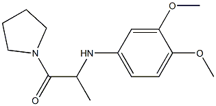 2-[(3,4-dimethoxyphenyl)amino]-1-(pyrrolidin-1-yl)propan-1-one