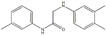 2-[(3,4-dimethylphenyl)amino]-N-(3-methylphenyl)acetamide Structure