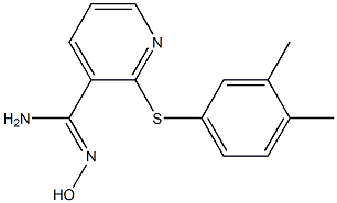 2-[(3,4-dimethylphenyl)sulfanyl]-N'-hydroxypyridine-3-carboximidamide