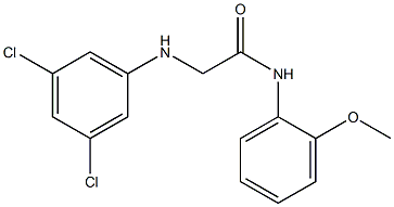 2-[(3,5-dichlorophenyl)amino]-N-(2-methoxyphenyl)acetamide Structure