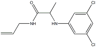 2-[(3,5-dichlorophenyl)amino]-N-(prop-2-en-1-yl)propanamide Structure