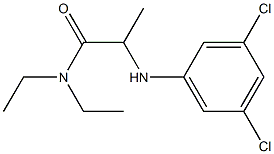 2-[(3,5-dichlorophenyl)amino]-N,N-diethylpropanamide 化学構造式