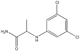 2-[(3,5-dichlorophenyl)amino]propanamide 化学構造式