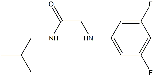 2-[(3,5-difluorophenyl)amino]-N-(2-methylpropyl)acetamide Structure