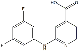 2-[(3,5-difluorophenyl)amino]pyridine-4-carboxylic acid Structure