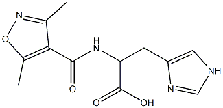 2-[(3,5-dimethyl-1,2-oxazol-4-yl)formamido]-3-(1H-imidazol-4-yl)propanoic acid