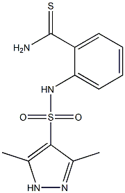 2-[(3,5-dimethyl-1H-pyrazole-4-)sulfonamido]benzene-1-carbothioamide