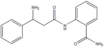 2-[(3-amino-3-phenylpropanoyl)amino]benzamide,,结构式