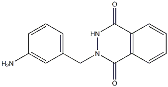 2-[(3-aminophenyl)methyl]-1,2,3,4-tetrahydrophthalazine-1,4-dione,,结构式