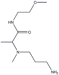 2-[(3-aminopropyl)(methyl)amino]-N-(2-methoxyethyl)propanamide Struktur