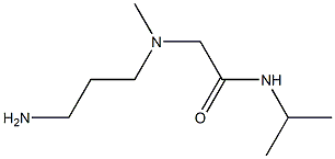 2-[(3-aminopropyl)(methyl)amino]-N-(propan-2-yl)acetamide 结构式