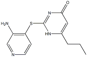 2-[(3-aminopyridin-4-yl)sulfanyl]-6-propyl-1,4-dihydropyrimidin-4-one Structure