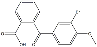 2-[(3-bromo-4-methoxyphenyl)carbonyl]benzoic acid,,结构式