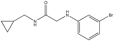 2-[(3-bromophenyl)amino]-N-(cyclopropylmethyl)acetamide Struktur