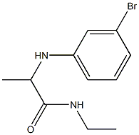 2-[(3-bromophenyl)amino]-N-ethylpropanamide Struktur