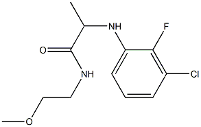 2-[(3-chloro-2-fluorophenyl)amino]-N-(2-methoxyethyl)propanamide