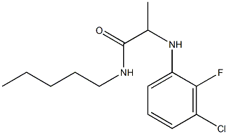 2-[(3-chloro-2-fluorophenyl)amino]-N-pentylpropanamide|