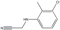 2-[(3-chloro-2-methylphenyl)amino]acetonitrile 化学構造式