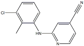 2-[(3-chloro-2-methylphenyl)amino]pyridine-4-carbonitrile