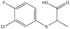 2-[(3-chloro-4-fluorophenyl)thio]propanoic acid|