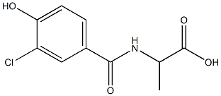 2-[(3-chloro-4-hydroxyphenyl)formamido]propanoic acid Structure