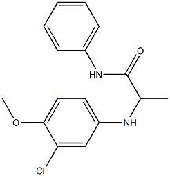2-[(3-chloro-4-methoxyphenyl)amino]-N-phenylpropanamide