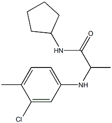 2-[(3-chloro-4-methylphenyl)amino]-N-cyclopentylpropanamide