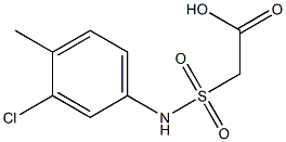 2-[(3-chloro-4-methylphenyl)sulfamoyl]acetic acid,,结构式