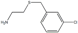 2-[(3-chlorobenzyl)thio]ethanamine 结构式