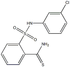 2-[(3-chlorophenyl)sulfamoyl]benzene-1-carbothioamide,,结构式