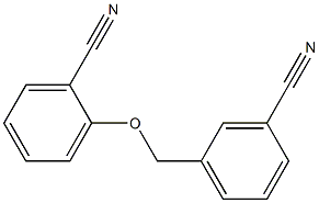 2-[(3-cyanobenzyl)oxy]benzonitrile 结构式