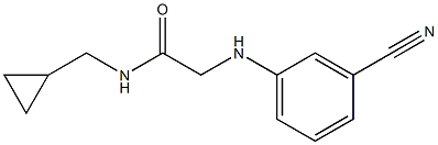 2-[(3-cyanophenyl)amino]-N-(cyclopropylmethyl)acetamide