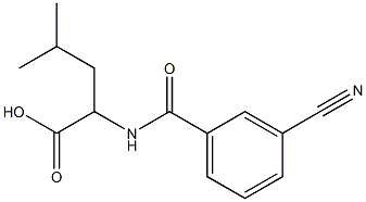 2-[(3-cyanophenyl)formamido]-4-methylpentanoic acid