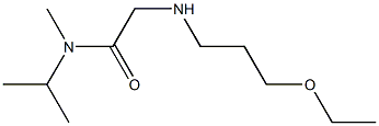 2-[(3-ethoxypropyl)amino]-N-methyl-N-(propan-2-yl)acetamide 化学構造式